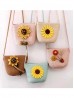 Kid's Crochet Sunflower & Pumpkins Mini Bag
